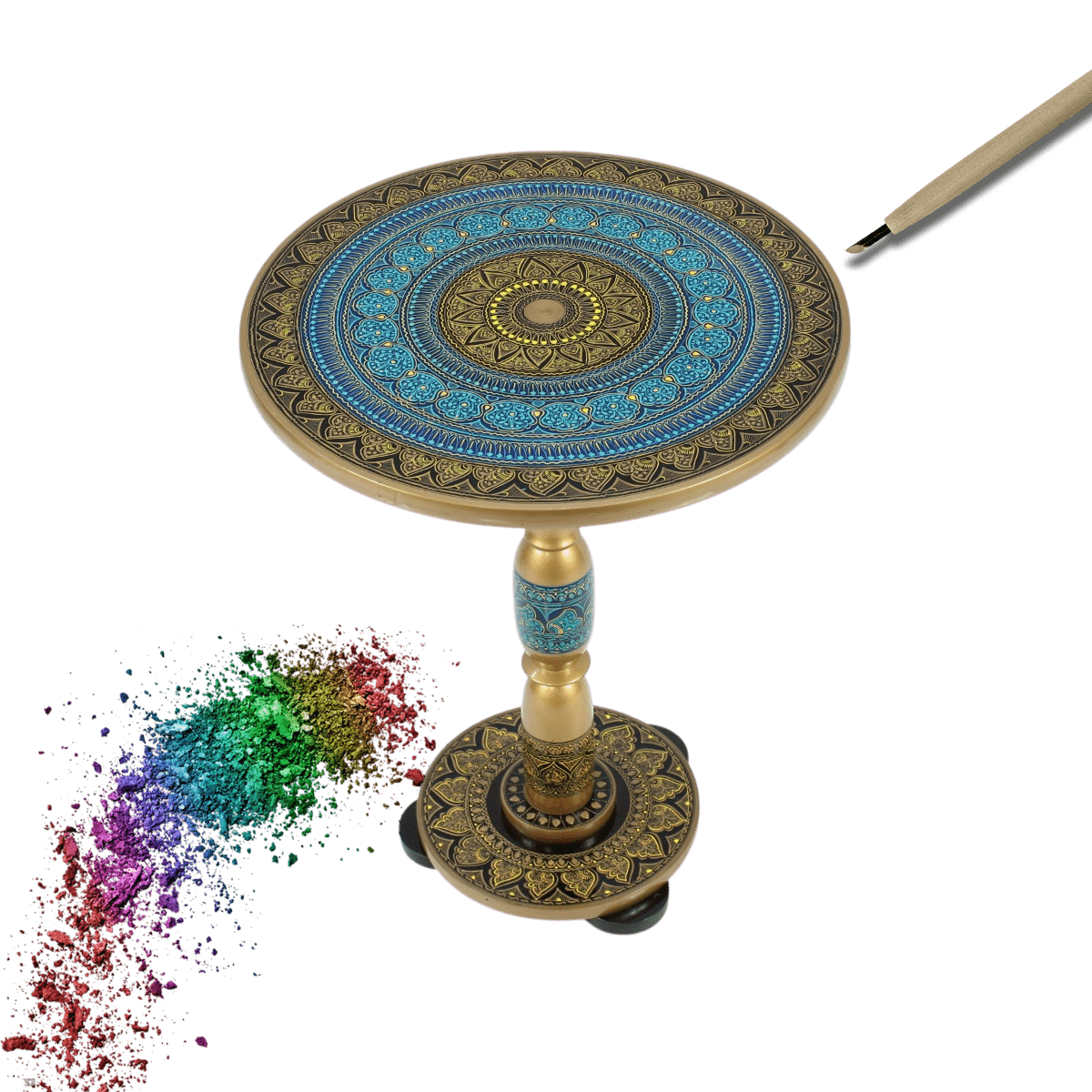 Nakshi Table, A Fusion of Artistry & Tradition