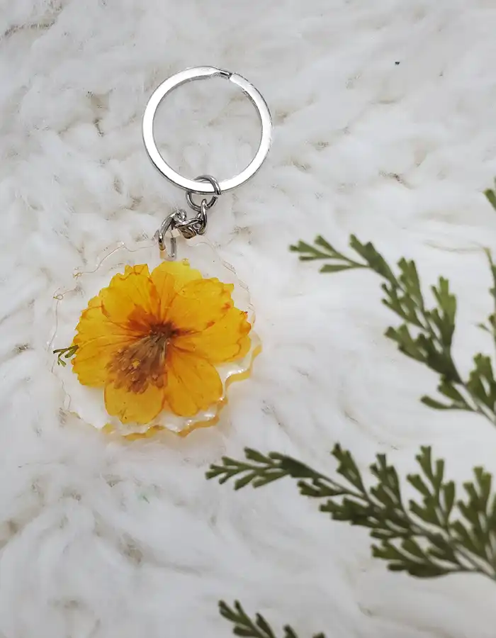 Phoolflare Wildflower Keychain - Yellow
