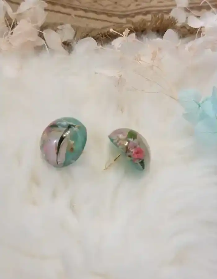 Resin Earrings - Morning Bloom