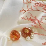 Resin Made Earrrings - Rhythmic 005