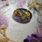 Resin Made Scarf Pin - Emerald Reverie 003