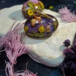 Resin Made Scarf Pin - Emerald Reverie 014