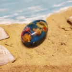 Resin Scarf Pin - Botanica Lucida 005